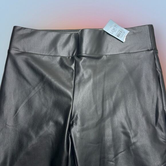 LOFT Metallic Gray Leggings - Picture 1 of 4